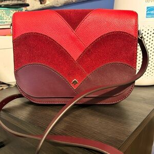 Elegant Red and Burgundy Kate Spade Women's Bag
